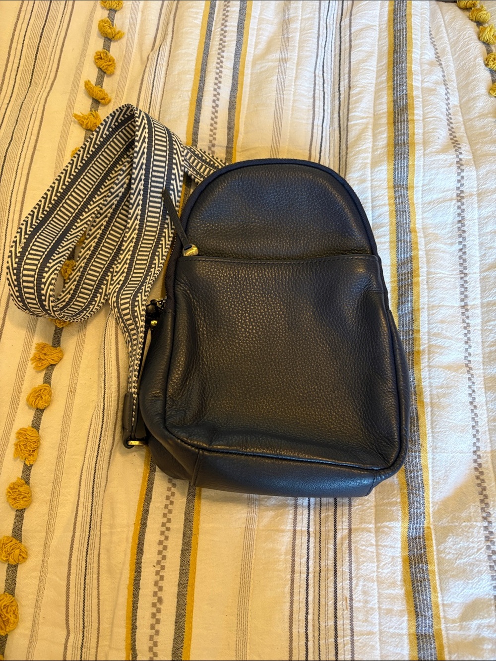 HOBO navy blue leather purse